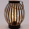 Anna's Collection tafellamp rond zwart / koper H 22 cm