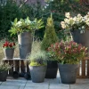 Artstone bloempot Claire D27 H24 cm zwart
