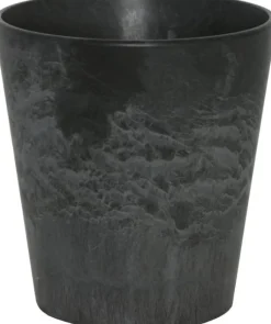 Artstone bloempot Claire D13 H14 cm zwart