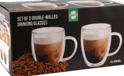 Barista dubbelwandig glas transparant 0,20 L 2 stuks