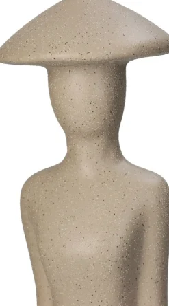 Beeld beige 9,5 x 9 x 39 cm
