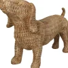Beeld Dibbe teckel naturel 38,7 x 14 x 24,2 cm