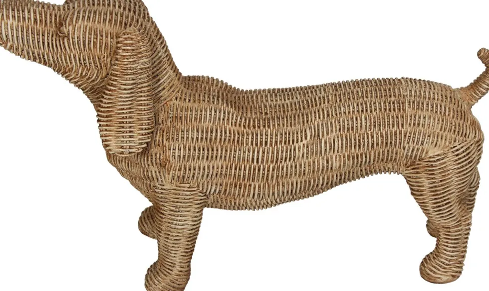 Beeld Dibbe teckel naturel 38,7 x 14 x 24,2 cm