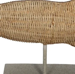 Beeld Dibbe vis naturel 35 x 12 x 23,7 cm