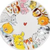 Blond Amsterdam bord Animals hond wit D 21,8 H 2,5 cm