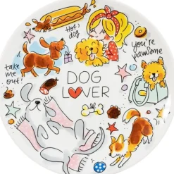 Blond Amsterdam bord Dog Lover D 22 H 2 cm