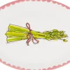 Blond Amsterdam bord Even Bijkletsen asperges 19,5 x 27 x 2 cm