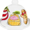 Blond Amsterdam botervloot Christmas wit D 12 H 10 cm