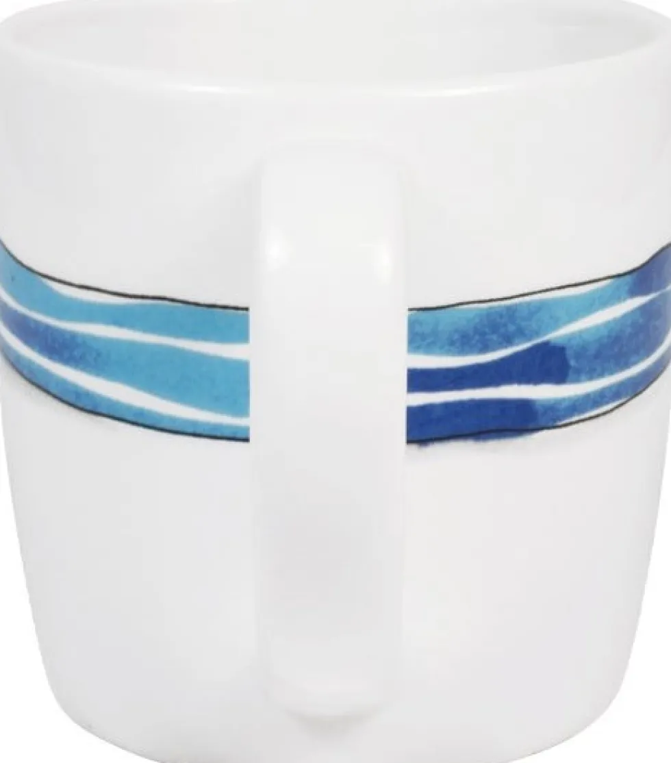 Blond Amsterdam cappucino mok Even Bijkletsen strik blauw 500 ml