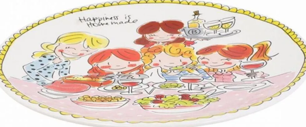 Blond Amsterdam dinerbord Even Bijkletsen girls D 26 cm