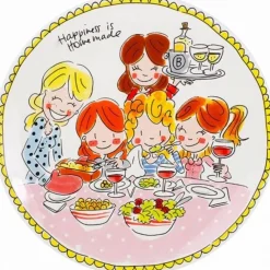 Blond Amsterdam dinerbord Even Bijkletsen girls D 26 cm