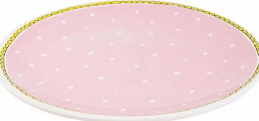 Blond Amsterdam dinerbord Even Bijkletsen stip D 26 cm