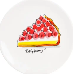 Blond Amsterdam gebaksbord Even Bijkletsen rasberry cake D 18 H 1,5 cm