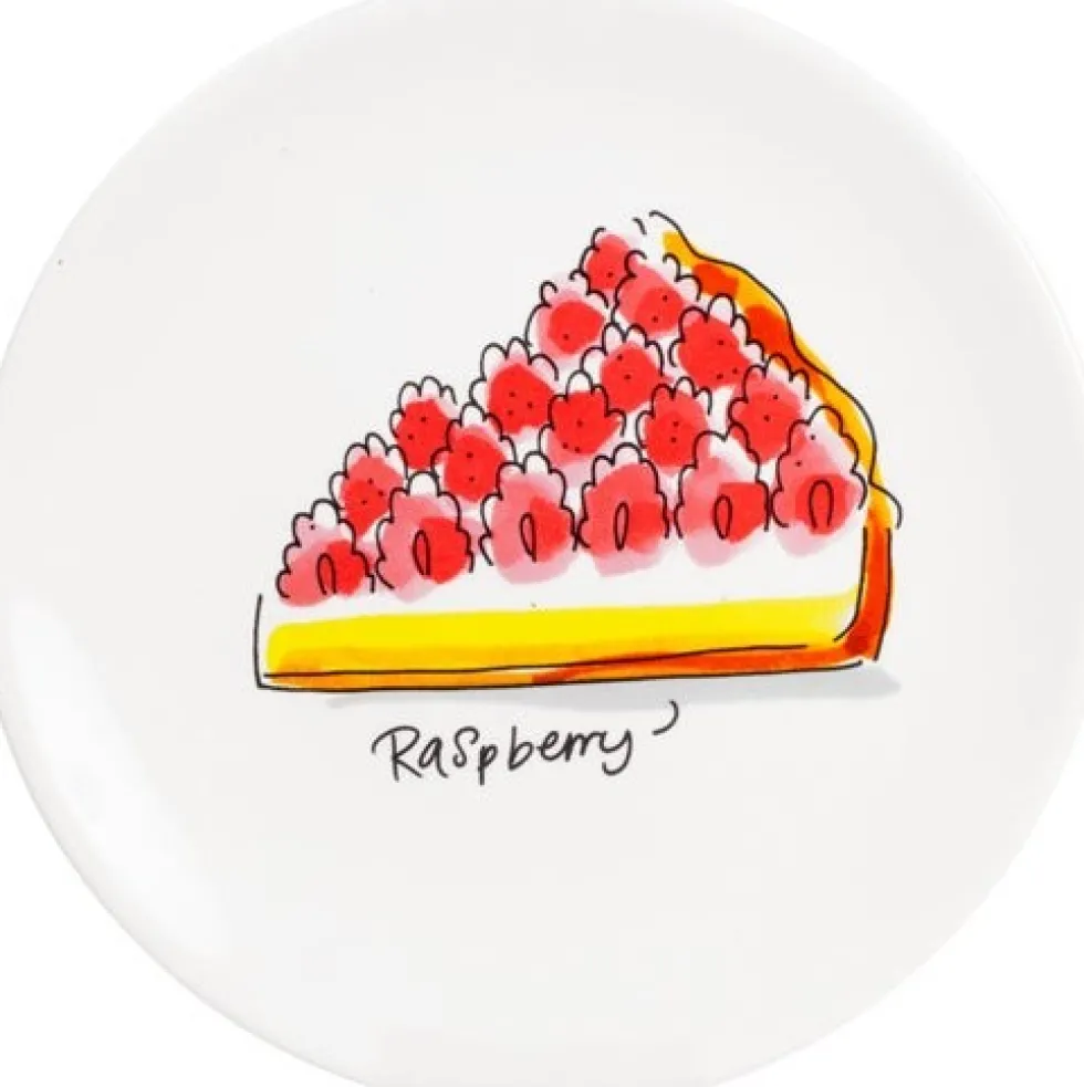 Blond Amsterdam gebaksbord Even Bijkletsen rasberry cake D 18 H 1,5 cm