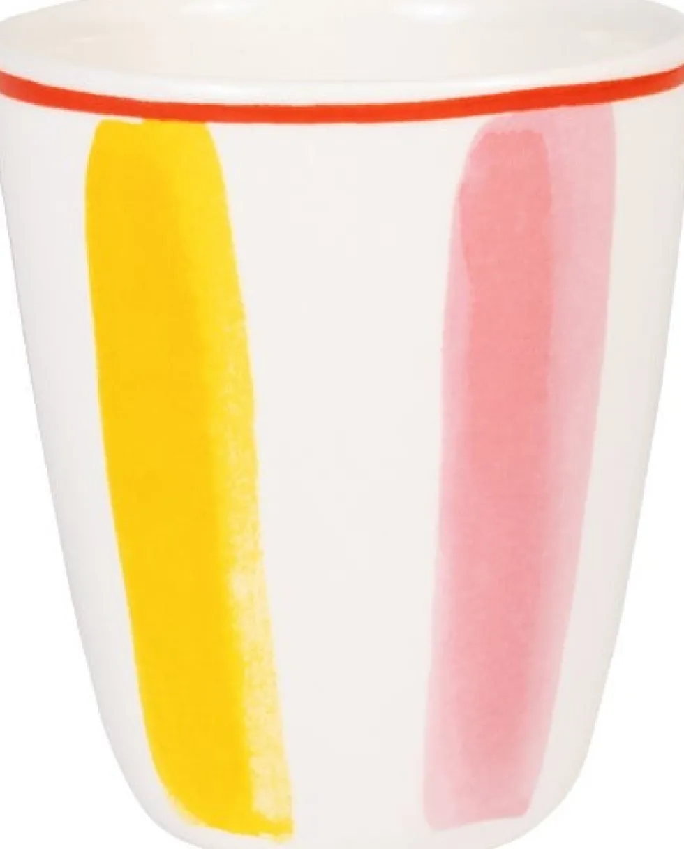 Blond Amsterdam mok Even Bijkletsen roze / geel 350 ml