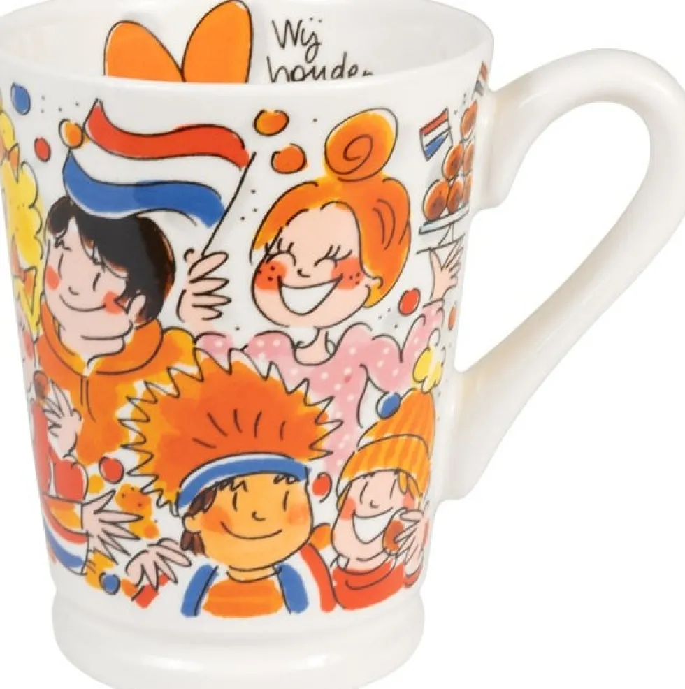 Blond Amsterdam mok Even Bijkletsen oranje 500 ml