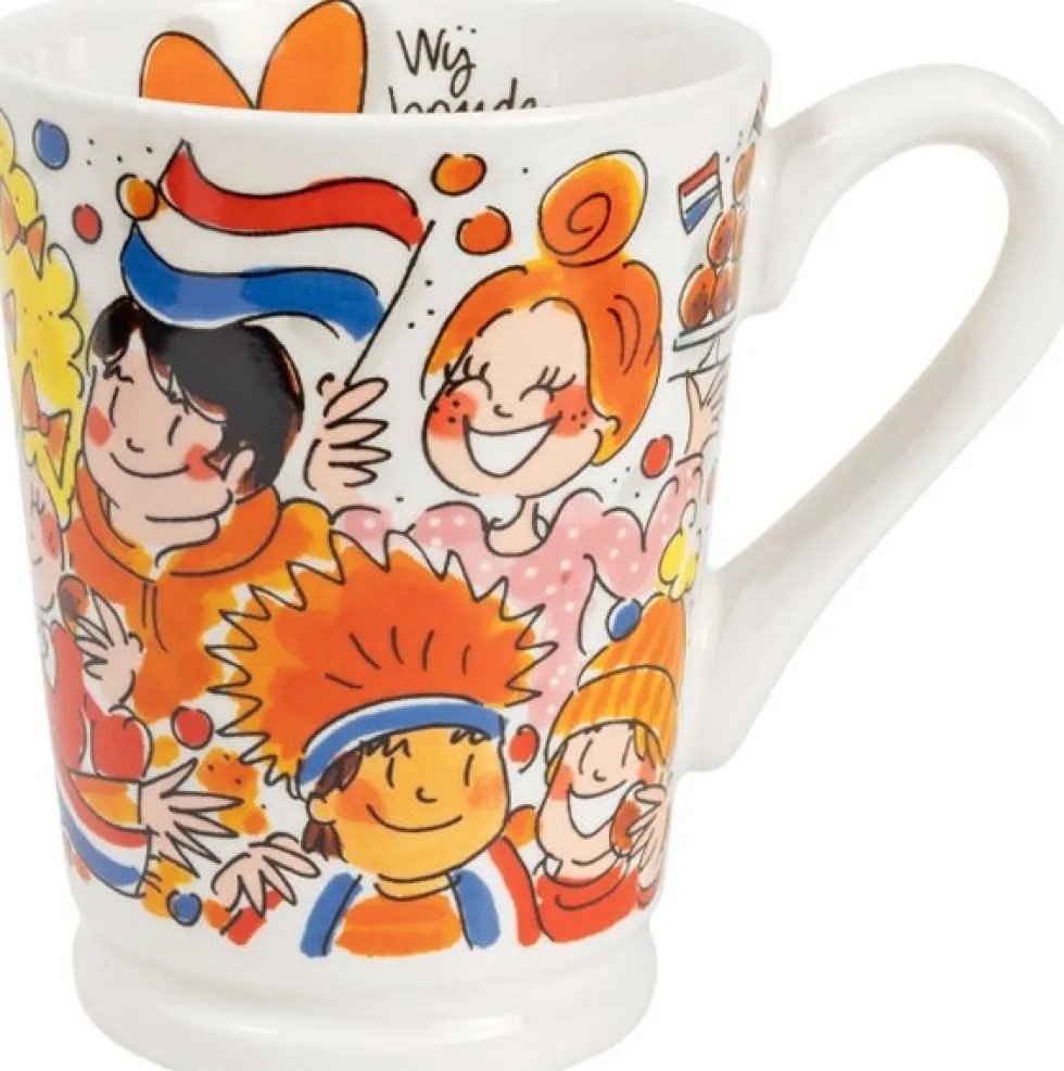 Blond Amsterdam mok Even Bijkletsen oranje 500 ml