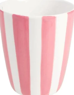 Blond Amsterdam mok Even Bijkletsen stripe roze 0,35 L