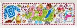 Blond Amsterdam serveerschaal Christmas cake 12 x 33 x 2 cm