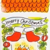 Blond Amsterdam spaarpot Christmas 8,3 x 8,3 x 14 cm