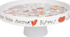Blond Amsterdam taartplateau Valentijn D 24 H 10 cm