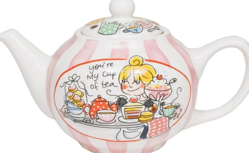 Blond Amsterdam theepot Even Bijkletsen 29 x 17 x 16,5 cm