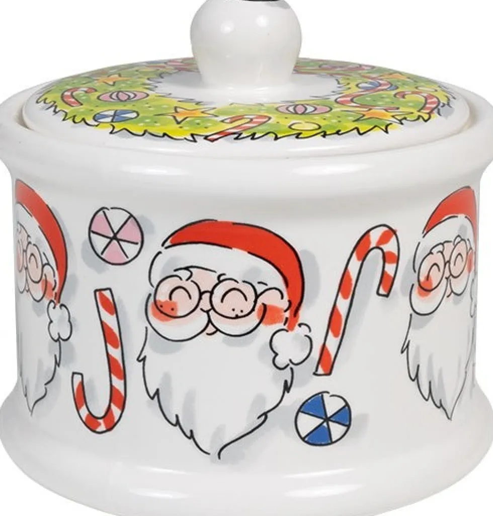 Blond Amsterdam voorraadpot Christmas wit D 14 H 12,5 cm