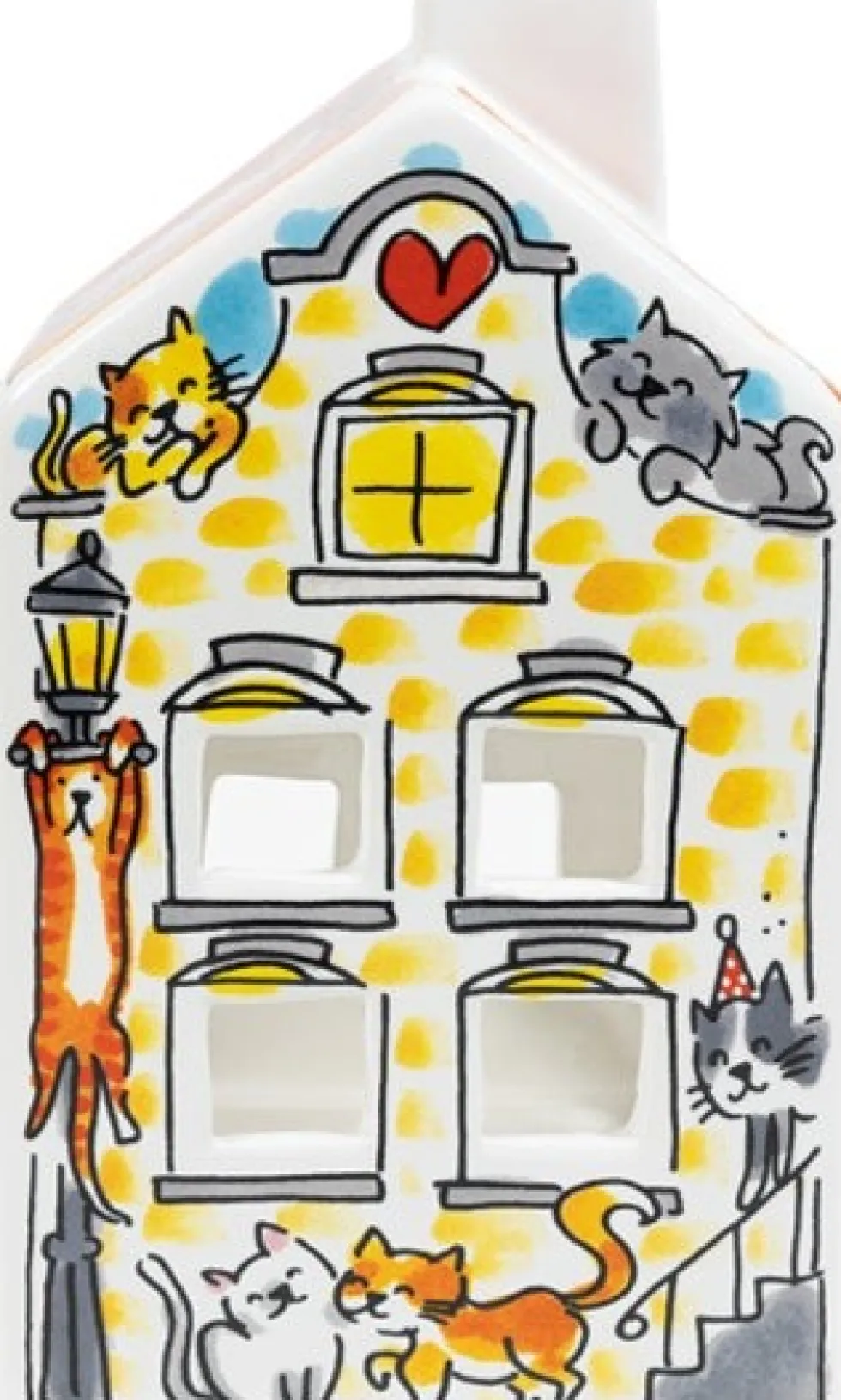 Blond Amsterdam waxinelichthouder lighthouse Cat