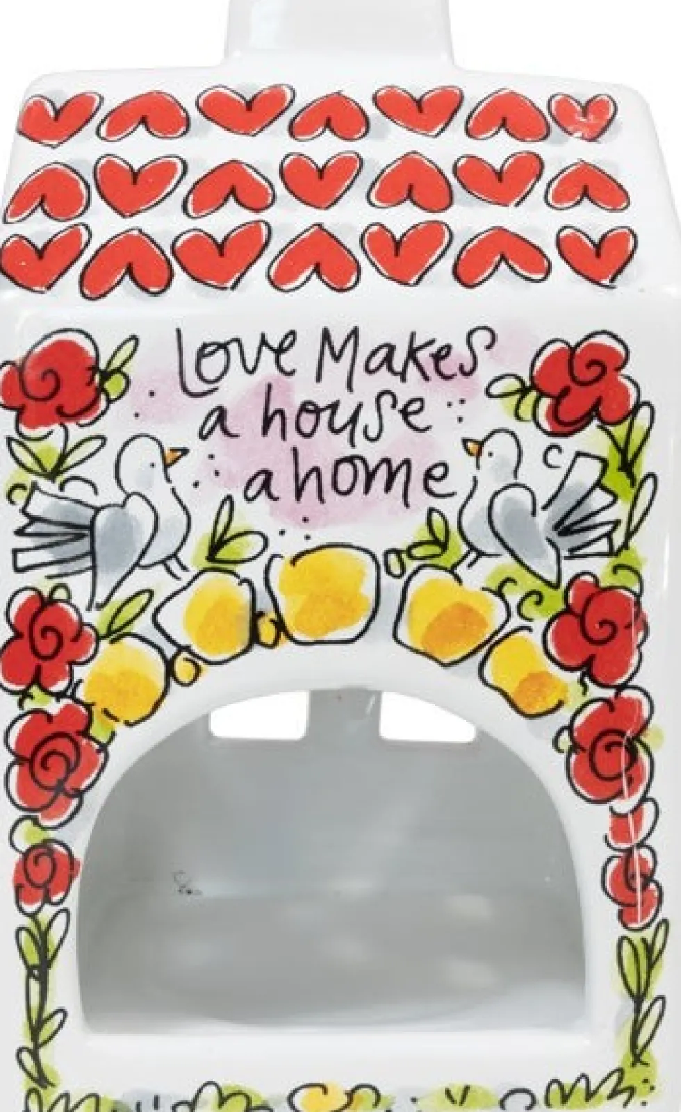 Blond Amsterdam waxinelichthouder Blond Love multi 8 x 8 x 14 cm