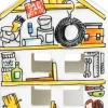 Blond Amsterdam waxinelichthouder Vaderdag 8,5 x 8,5 x 14,5 cm