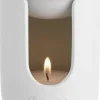 Boles d'olor wax geurbrander Etna wit D 9 H 11 cm