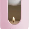 Boles d'olor wax geurbrander Etna roze D 9 H 11 cm