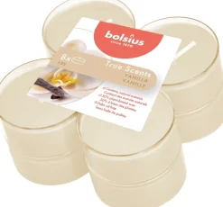 Bolsius geurkaars True Scents Vanilla wit 8 uur 8 stuks