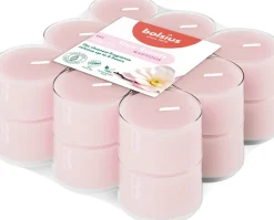 Bolsius geurkaars True Scents Magnolia roze 6 uur D 3,5 H 1,8 cm 18 stuks