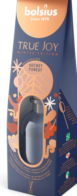 Bolsius geurstokjes True Joy Secret Forrest blauw 6 x 5,5 x 21 cm