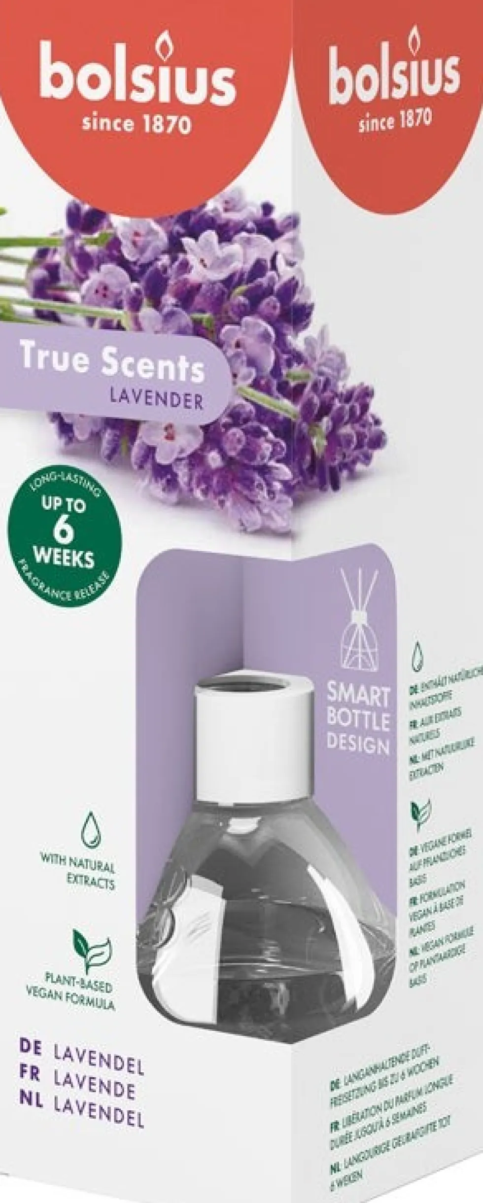 Bolsius geurstokjes True Scents Lavender 60 ml