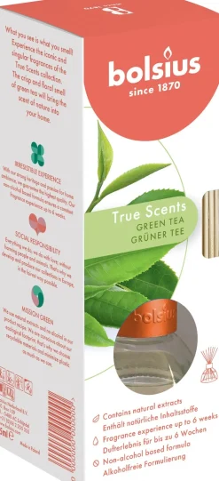 Bolsius geurstokjes True Scents Green Tea 47 ml