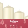 Bolsius stompkaars crème 10 uur D 5 H 12 cm 4 stuks