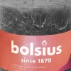 Bolsius stompkaars Rustiek Shine antraciet 62 uur D 10 H 10 cm