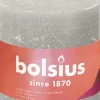 Bolsius stompkaars Rustiek Shine grijs 62 uur D 10 H 10 cm