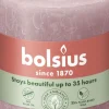Bolsius stompkaars Rustiek Shine roze / grijs 35 uur D 6,8 H 8 cm