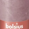 Bolsius stompkaars Rustiek Shine roze / grijs 60 uur D 6,8 H 13 cm