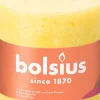 Bolsius stompkaars Rustiek Shine geel 62 uur D 10 H 10 cm