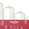 Bolsius stompkaars wit 10 uur D 5 H 12 cm 4 stuks