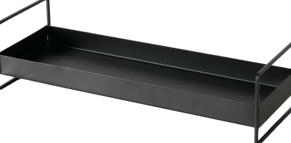 Boltze dienblad Wolga zwart 30,5 x 12 x 8 cm