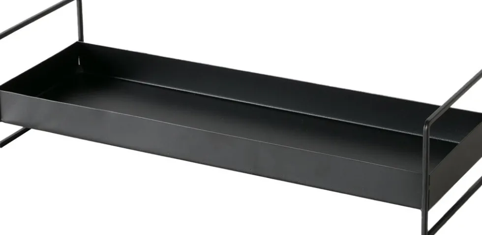 Boltze dienblad Wolga zwart 40 x 14 x 10 cm