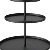 Boltze etagère Samona zwart D 30 H 60 cm