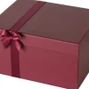 Boltze geschenkdoos Bowlina rood 18,8 x 14,8 x 10,4 cm