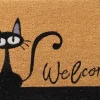 Boltze kokosmat welcome kat bruin / zwart 60 x 40 cm