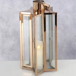 Boltze lantaarn Estrella lichtgoud 22 x 22 x 41,5 cm